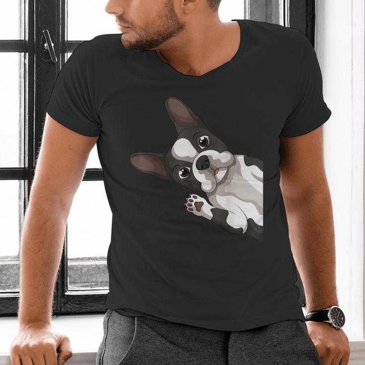 Boston Terrier Bostie Dog Kids Boys Girls Men's V-Neck T-Shirt, gift for family, gift for coworker