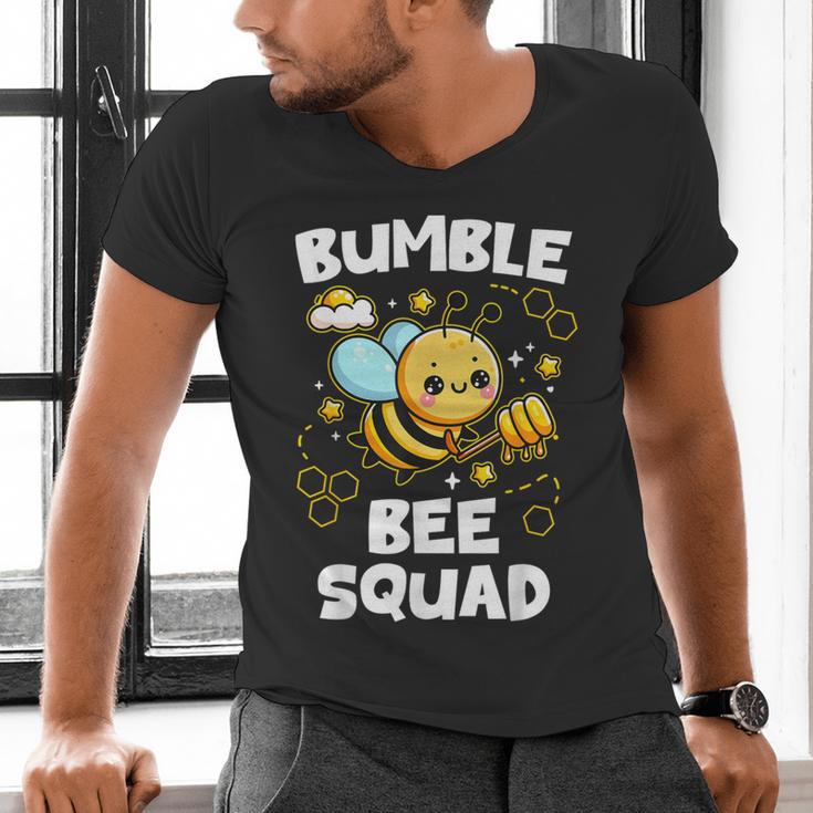 Bumble Bee Squad Honey Bumblebee Teacher Team Group Men's V-Neck T-Shirt, gift for family, gift for coworker