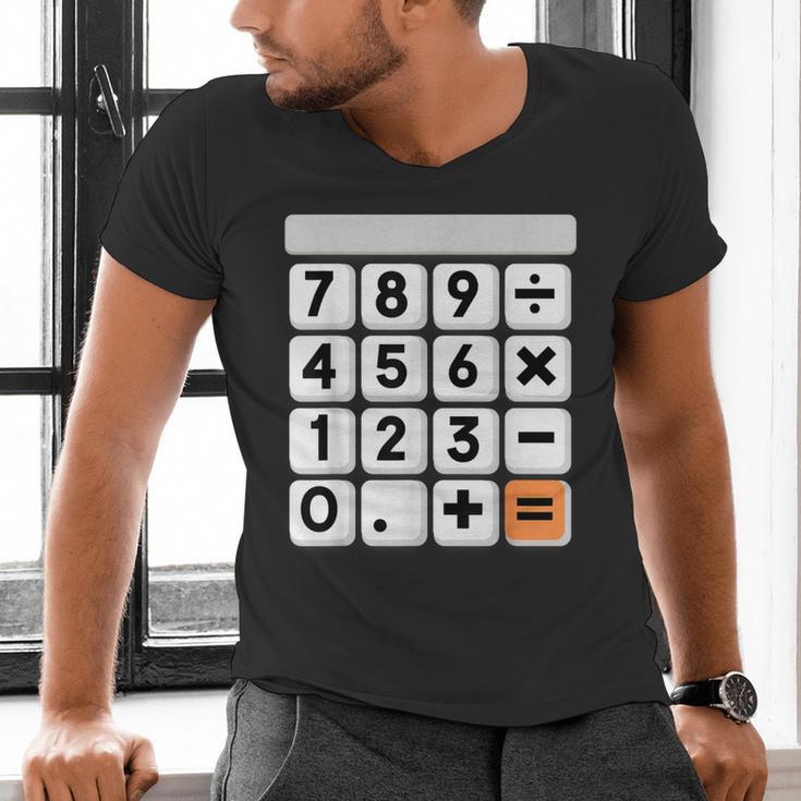 Calculator Easy Halloween Costume For Math Teacher Men's V-Neck T-Shirt, gift for family, gift for coworker Calculator Easy Halloween Costume For Math Teacher Men's V-Neck T-Shirt, gift for family, gift for coworker