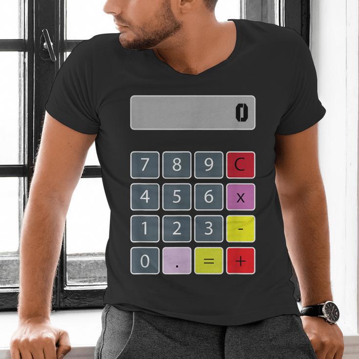 Calculator Math Teacher Halloween Costumes Women Men Adults Men's V-Neck T-Shirt, gift for family, gift for coworker Calculator Math Teacher Halloween Costumes Women Men Adults Men's V-Neck T-Shirt, gift for family, gift for coworker