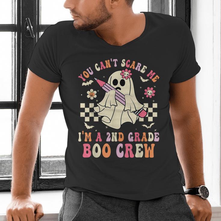You Can't Scare Me Im A 2nd-Grade Boo Crew Teacher Halloween Men's V-Neck T-Shirt, gift for family, gift for coworker You Can't Scare Me Im A 2nd-Grade Boo Crew Teacher Halloween Men's V-Neck T-Shirt, gift for family, gift for coworker