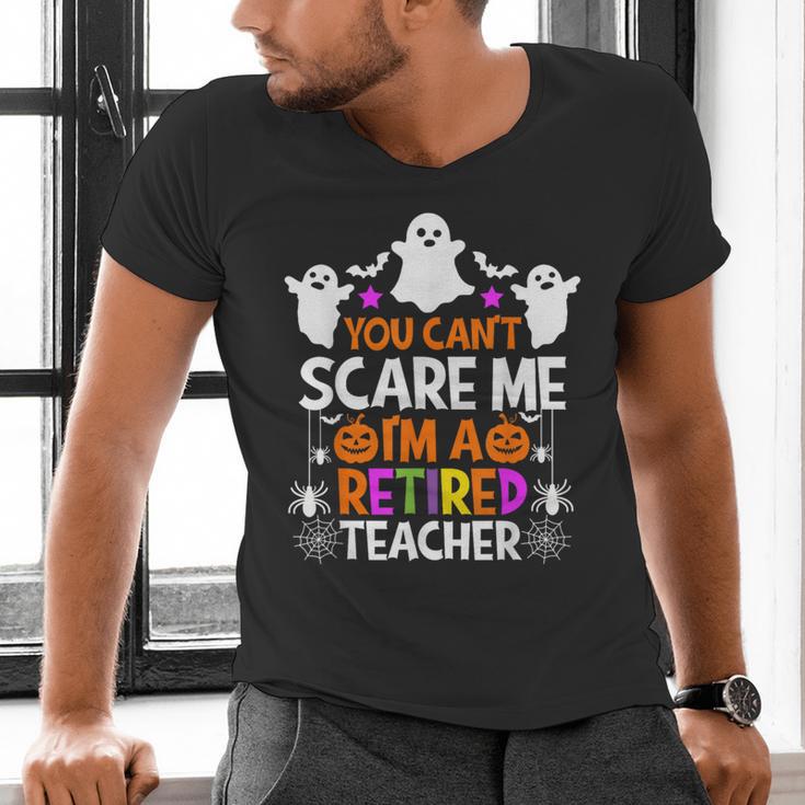 You Can't Scare Me I'm A Retired Teacher Shirt Halloween Men's V-Neck T-Shirt, gift for family, gift for coworker You Can't Scare Me I'm A Retired Teacher Shirt Halloween Men's V-Neck T-Shirt, gift for family, gift for coworker