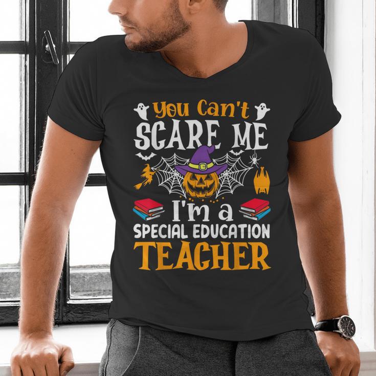 You Can't Scare Me I'm A Special Education Teacher Halloween Men's V-Neck T-Shirt, gift for family, gift for coworker