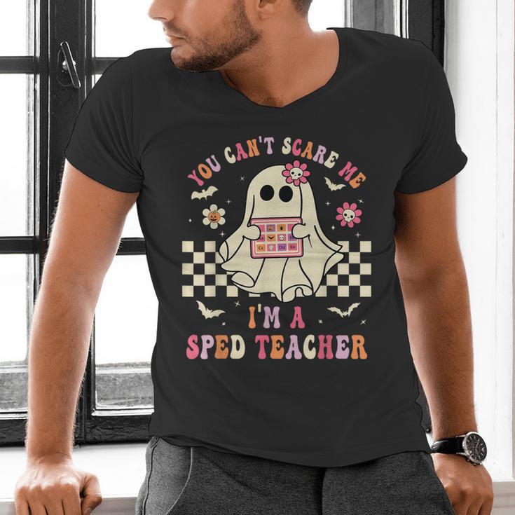 You Can't Scare Me I'm A SPED Teacher Crew Squad Halloween Men's V-Neck T-Shirt, gift for family, gift for coworker You Can't Scare Me I'm A SPED Teacher Crew Squad Halloween Men's V-Neck T-Shirt, gift for family, gift for coworker