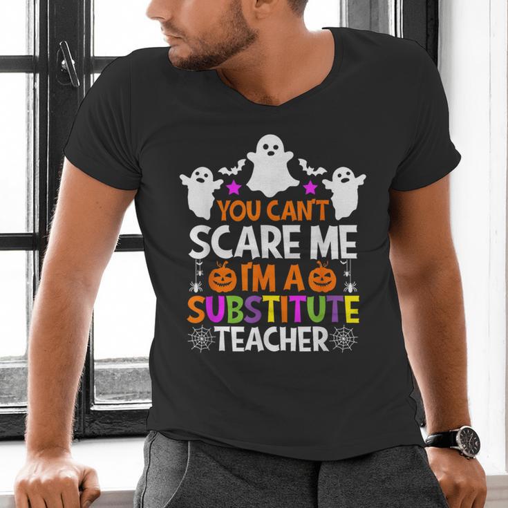 You Can't Scare Me I'm A Substitute Teacher Shirt Halloween Men's V-Neck T-Shirt, gift for family, gift for coworker You Can't Scare Me I'm A Substitute Teacher Shirt Halloween Men's V-Neck T-Shirt, gift for family, gift for coworker