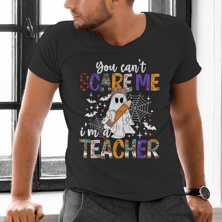 You Can't Scare Me I'm A Teacher Halloween Costume Men's V-Neck T-Shirt, gift for family, gift for coworker