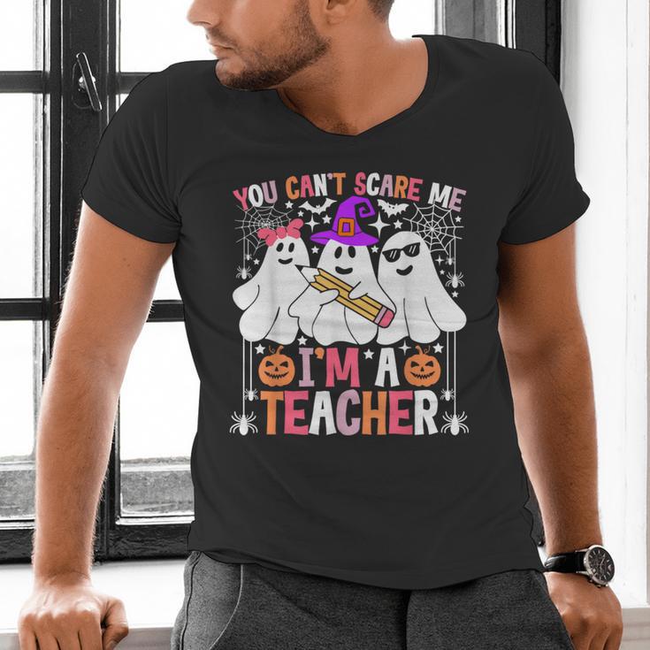 You Can't Scare Me I'm A Teacher Halloween Men's V-Neck T-Shirt, gift for family, gift for coworker You Can't Scare Me I'm A Teacher Halloween Men's V-Neck T-Shirt, gift for family, gift for coworker