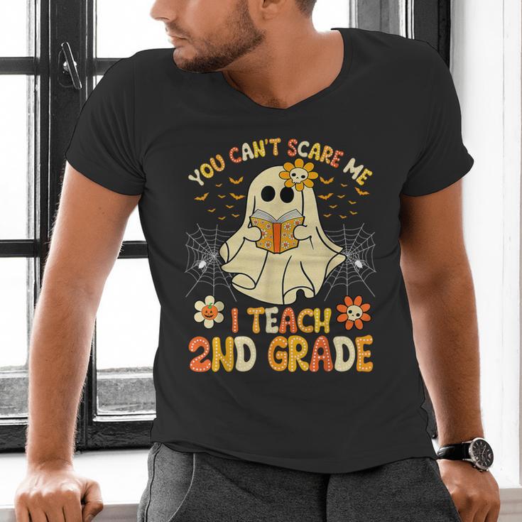 You Can't Scare Me I Teach 2nd Grade Halloween Teacher Ghost Men's V-Neck T-Shirt, 2nd Grade Teacher Shirts, gift for family, gift for coworker You Can't Scare Me I Teach 2nd Grade Halloween Teacher Ghost Men's V-Neck T-Shirt, 2nd Grade Teacher Shirts, gift for family, gift for coworker