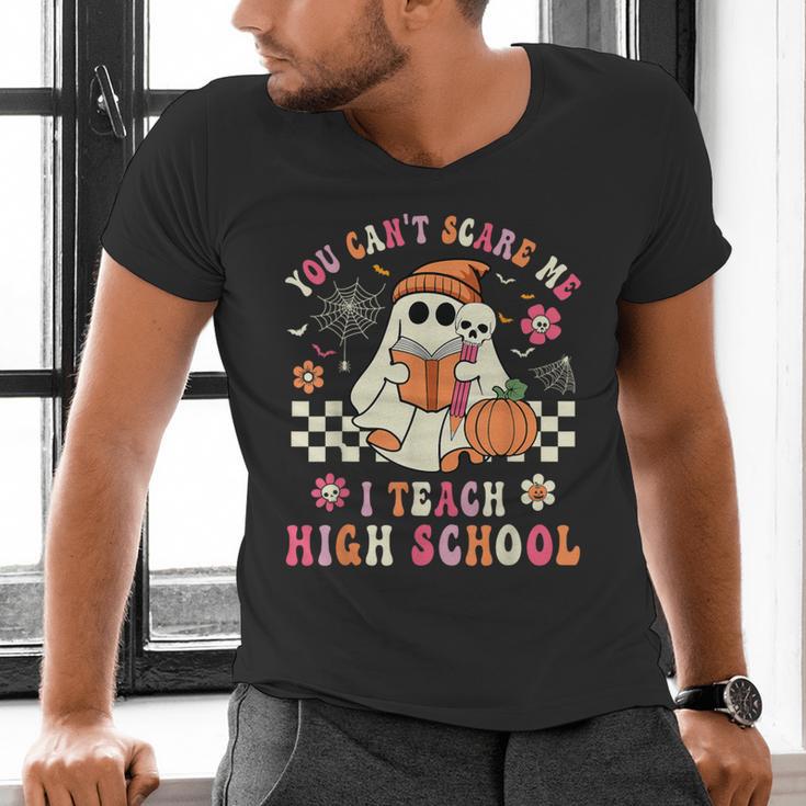 You Can't Scare Me I Teach High School Teacher Halloween Men's V-Neck T-Shirt, gift for family, gift for coworker You Can't Scare Me I Teach High School Teacher Halloween Men's V-Neck T-Shirt, gift for family, gift for coworker