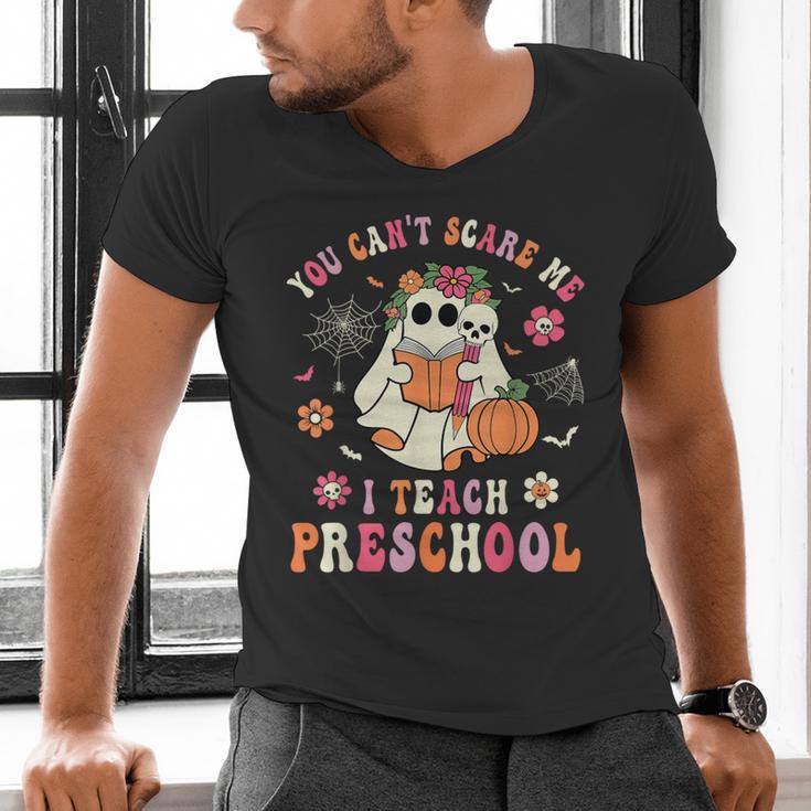 You Can't Scare Me I Teach Preschool Teacher Team Halloween Men's V-Neck T-Shirt, gift for family, gift for coworker You Can't Scare Me I Teach Preschool Teacher Team Halloween Men's V-Neck T-Shirt, gift for family, gift for coworker