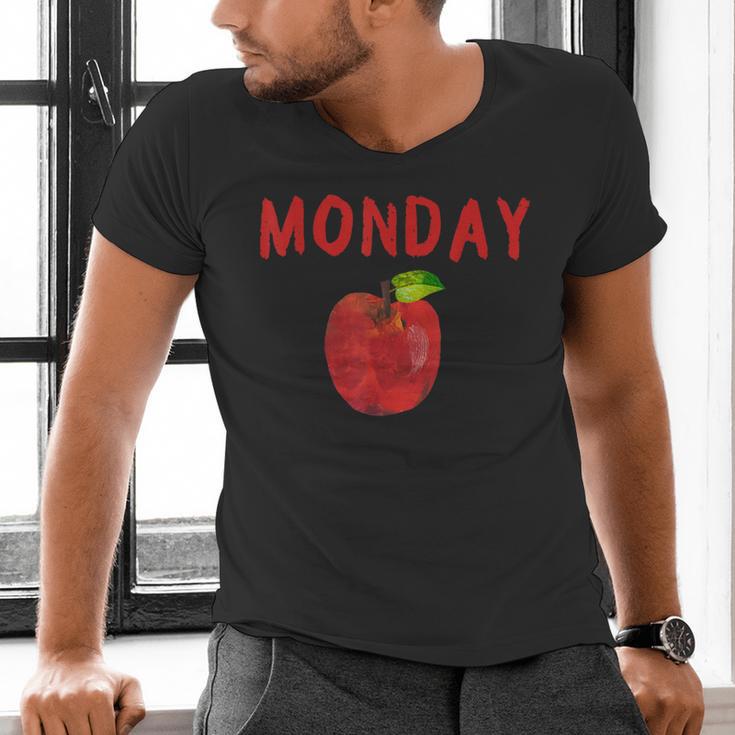Caterpillar Friday Fruit Kindergarten Teacher Men Women Kids Men's V-Neck T-Shirt, gift for family, gift for coworker