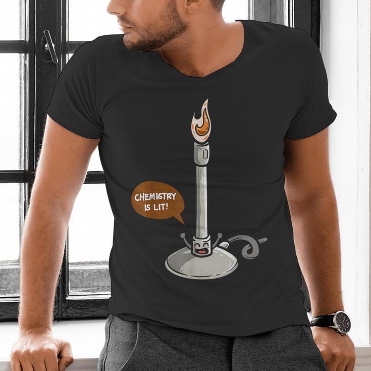 Chemistry Burner Science Lover Biology Chemistry Teacher Men's V-Neck T-Shirt, Science Teacher Shirts, gift for family, gift for coworker