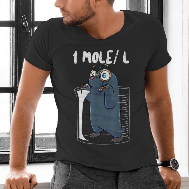 Chemistry Chemist Student Science Teacher Mole Men's V-Neck T-Shirt, Science Teacher Shirts, gift for family, gift for coworker
