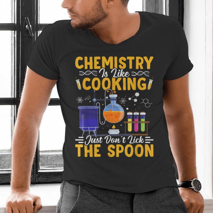 Chemistry Is Like Cooking Science Teacher Student Men's V-Neck T-Shirt, Science Teacher Shirts, gift for family, gift for coworker