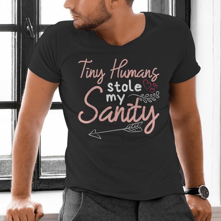 Childcare Provider Daycare Teacher Stole My Sanity Men's V-Neck T-Shirt, gift for family, gift for coworker