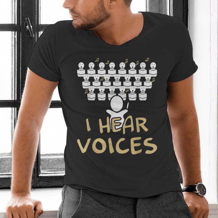 Choir Teacher Shirt I Hear Voices Chorister Tee Men's V-Neck T-Shirt, gift for family, gift for coworker