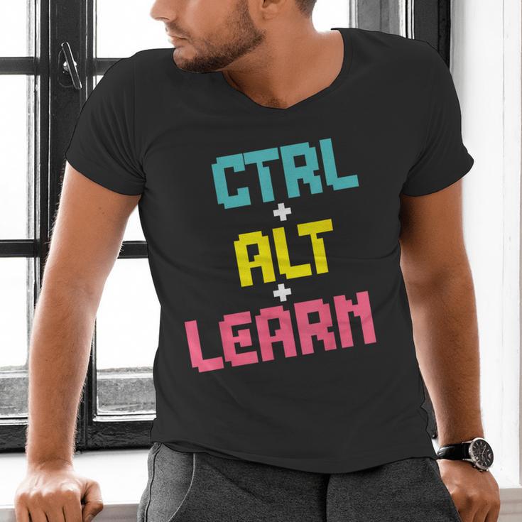 Computer Teacher Back To School Kids Ctrl Alt Learn Men's V-Neck T-Shirt, gift for family, gift for coworker Computer Teacher Back To School Kids Ctrl Alt Learn Men's V-Neck T-Shirt, gift for family, gift for coworker