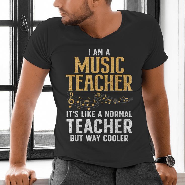 Cool Music Teacher Art For Men Women School Orchestra Coach Men's V-Neck T-Shirt, gift for family, gift for coworker