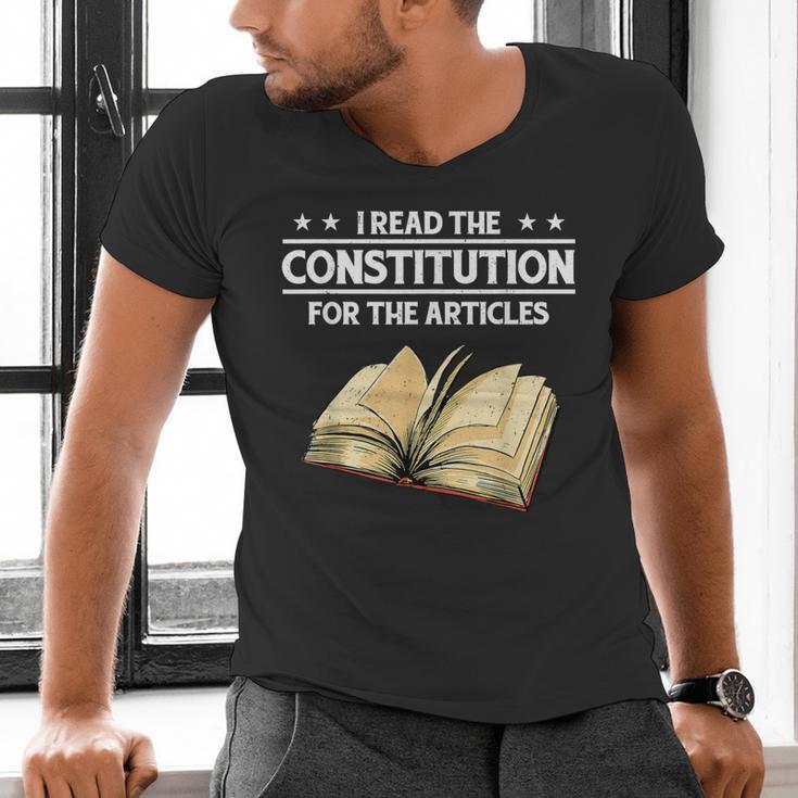 Cool History Teacher Read The Constitution For The Articles Men's V-Neck T-Shirt, History Teacher Shirts, gift for family, gift for coworker