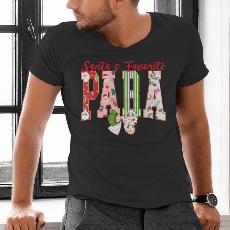 Cute Santas Favorite Para Christmas Paraprofessional Teacher Men's V-Neck T-Shirt, gift for family, gift for coworker Cute Santas Favorite Para Christmas Paraprofessional Teacher Men's V-Neck T-Shirt, gift for family, gift for coworker