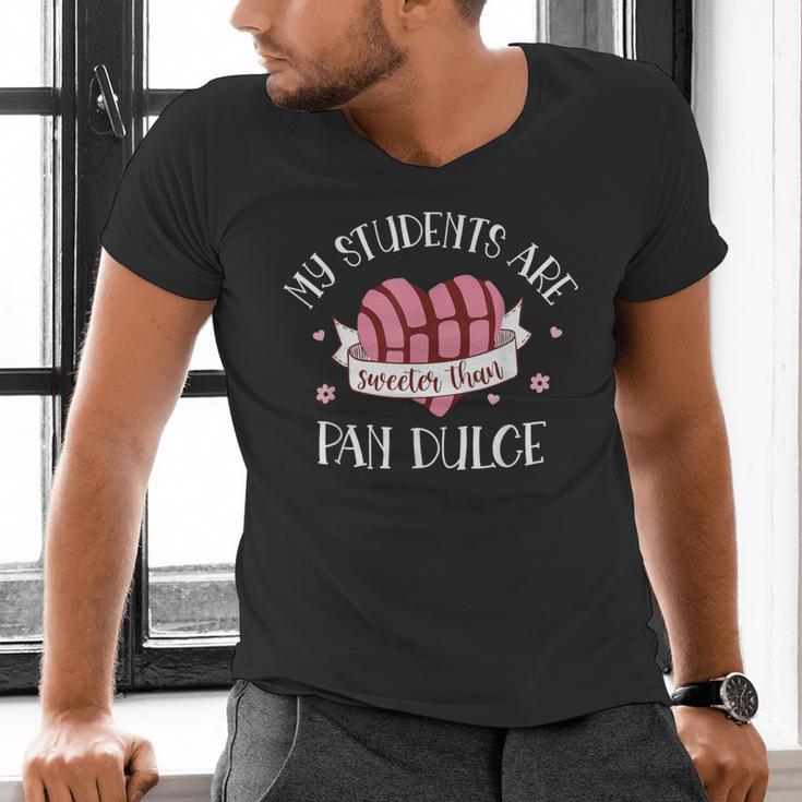 Cute Spanish Teacher Dual Language Bilingual Teacher Men Women Men's V-Neck T-Shirt, gift for family, gift for coworker