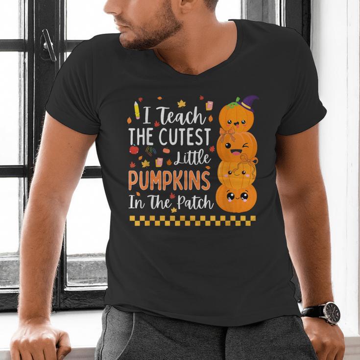 Cute Teacher Halloween For Women Men Teacher Pumpkin Men's V-Neck T-Shirt, gift for family, gift for coworker Cute Teacher Halloween For Women Men Teacher Pumpkin Men's V-Neck T-Shirt, gift for family, gift for coworker