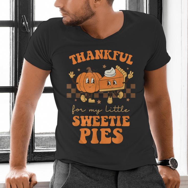 Cute Thanksgiving Teacher Thankful For My Sweetie Pies Mom Men's V-Neck T-Shirt, gift for family, gift for coworker Cute Thanksgiving Teacher Thankful For My Sweetie Pies Mom Men's V-Neck T-Shirt, gift for family, gift for coworker