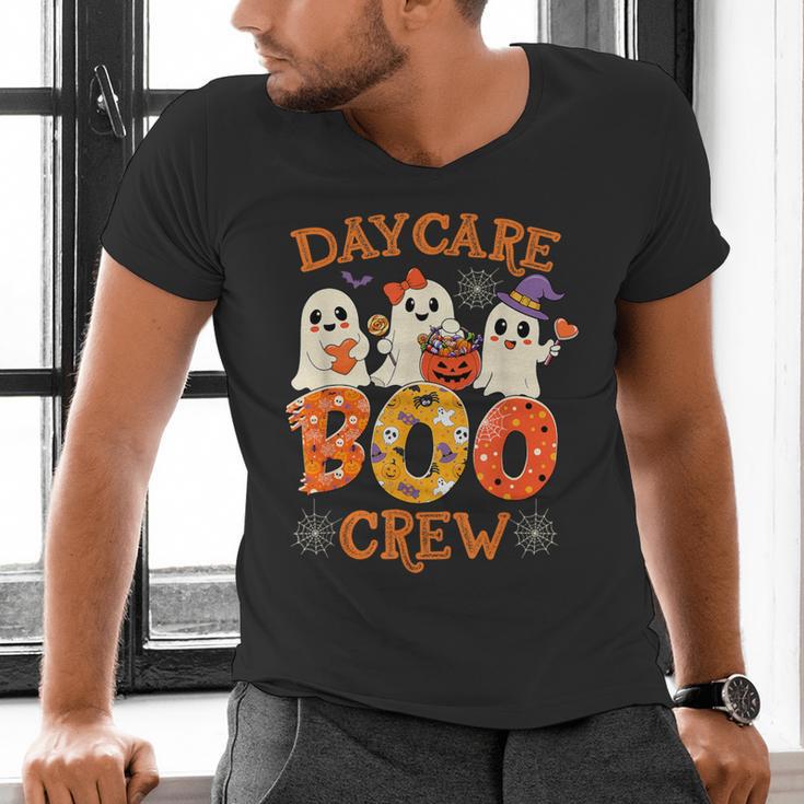 Daycare Boo Crew Halloween Spooky Costume For Teacher Men's V-Neck T-Shirt, gift for family, gift for coworker