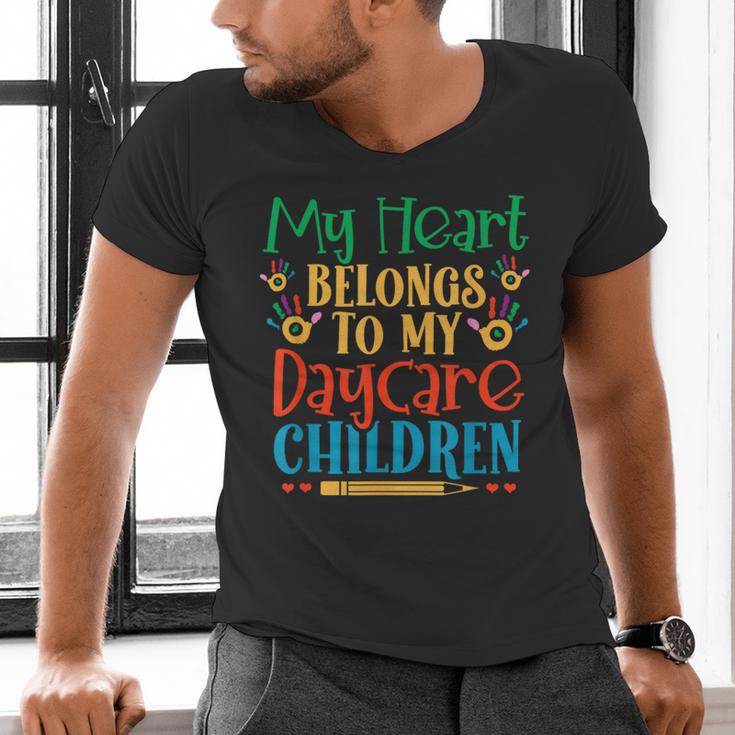 Daycare Children Childcare Provider Teacher PreK Nursery Men's V-Neck T-Shirt, gift for family, gift for coworker