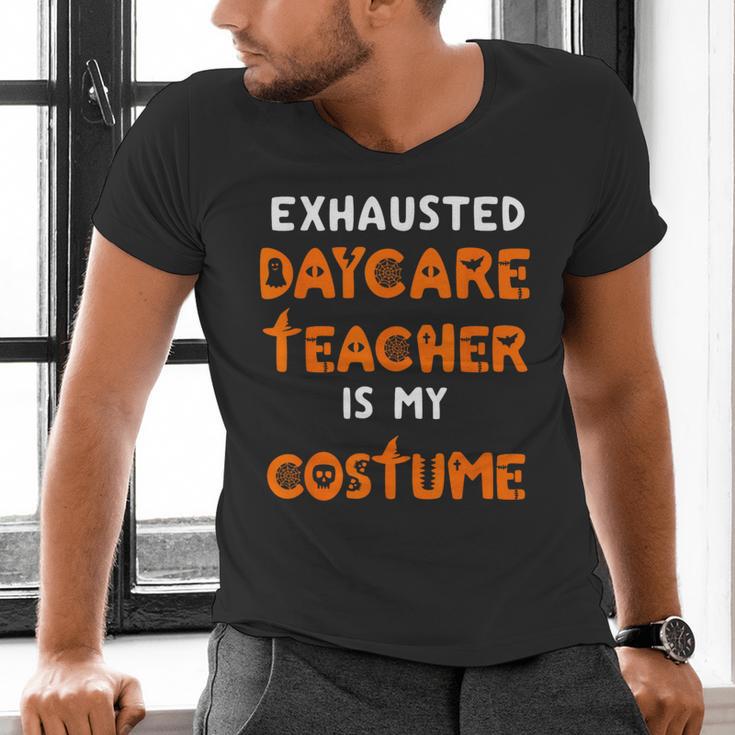 Daycare Teacher Halloween Costume Tired Day Care Shirt Men's V-Neck T-Shirt, gift for family, gift for coworker Daycare Teacher Halloween Costume Tired Day Care Shirt Men's V-Neck T-Shirt, gift for family, gift for coworker