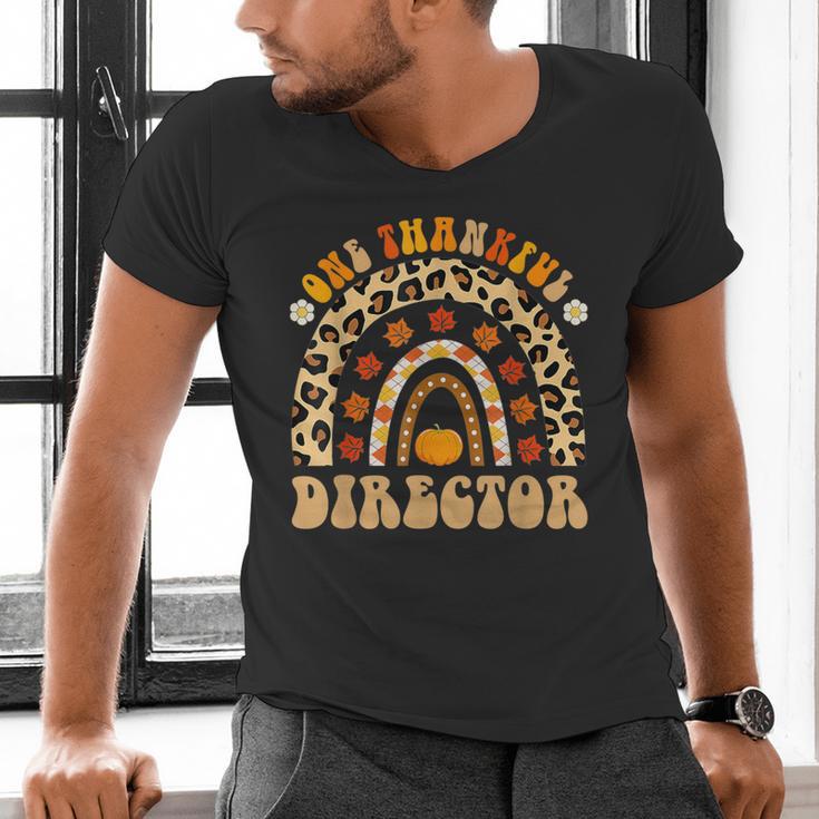 Director One Thankful Fall Teacher Women Life Men's V-Neck T-Shirt, gift for family, gift for coworker Director One Thankful Fall Teacher Women Life Men's V-Neck T-Shirt, gift for family, gift for coworker
