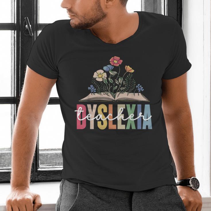 Dyslexia Teacher Awareness Dyslexic Dyslexics Dyslexia Men's V-Neck T-Shirt, gift for family, gift for coworker Dyslexia Teacher Awareness Dyslexic Dyslexics Dyslexia Men's V-Neck T-Shirt, gift for family, gift for coworker