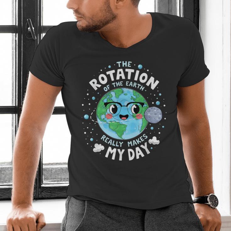 Earth Day Rotation Of The Earth Makes My Day Science Teacher Men's V-Neck T-Shirt, Science Teacher Shirts, gift for family, gift for coworker Earth Day Rotation Of The Earth Makes My Day Science Teacher Men's V-Neck T-Shirt, Science Teacher Shirts, gift for family, gift for coworker