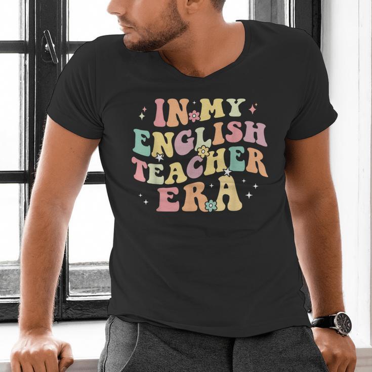 In My English Teacher Era Retro Back To School Literature Men Women Men's V-Neck T-Shirt, English Teacher Shirts, gift for family, gift for coworker