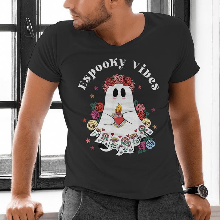 Espooky Vibes Maestra Halloween Spanish Mexican Teacher Men's V-Neck T-Shirt, gift for family, gift for coworker Espooky Vibes Maestra Halloween Spanish Mexican Teacher Men's V-Neck T-Shirt, gift for family, gift for coworker