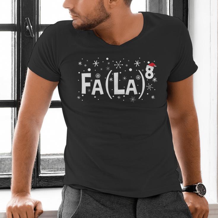 Fa La 8 Shirt Math Teacher Christmas Men's V-Neck T-Shirt, gift for family, gift for coworker Fa La 8 Shirt Math Teacher Christmas Men's V-Neck T-Shirt, gift for family, gift for coworker