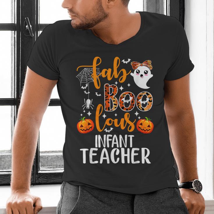 Faboolous INFANT Teacher Halloween Men's V-Neck T-Shirt, gift for family, gift for coworker