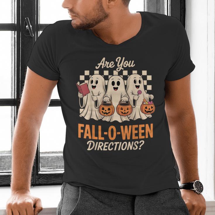 Are You Fall O Ween Directions Teacher Halloween Boo Ghost Men's V-Neck T-Shirt, gift for family, gift for coworker Are You Fall O Ween Directions Teacher Halloween Boo Ghost Men's V-Neck T-Shirt, gift for family, gift for coworker