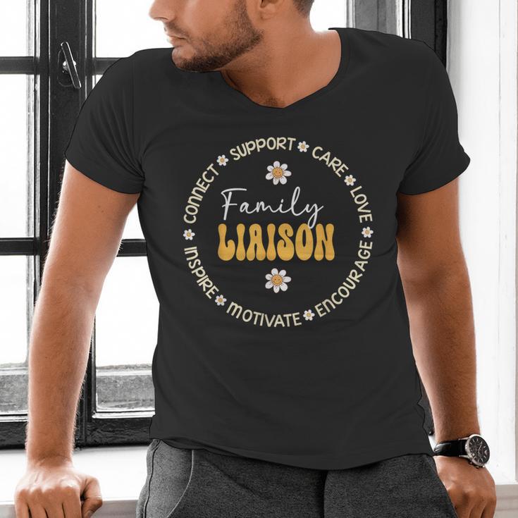 Family Liaison Back To School Teacher Appreciation Week Men's V-Neck T-Shirt, gift for family, gift for coworker Family Liaison Back To School Teacher Appreciation Week Men's V-Neck T-Shirt, gift for family, gift for coworker