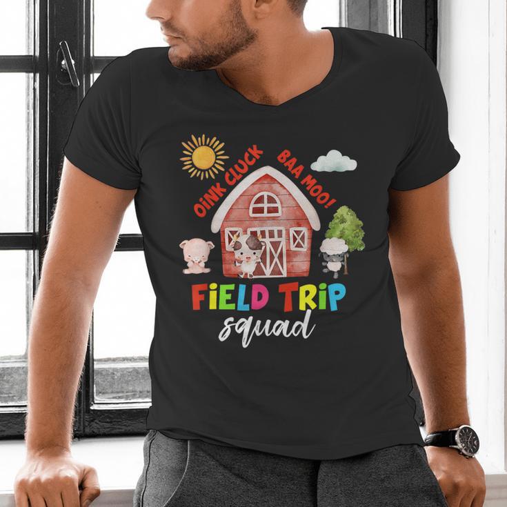 Farm Field Trip Squad Field Day 2025 Teachers Students Men's V-Neck T-Shirt, gift for family, gift for coworker