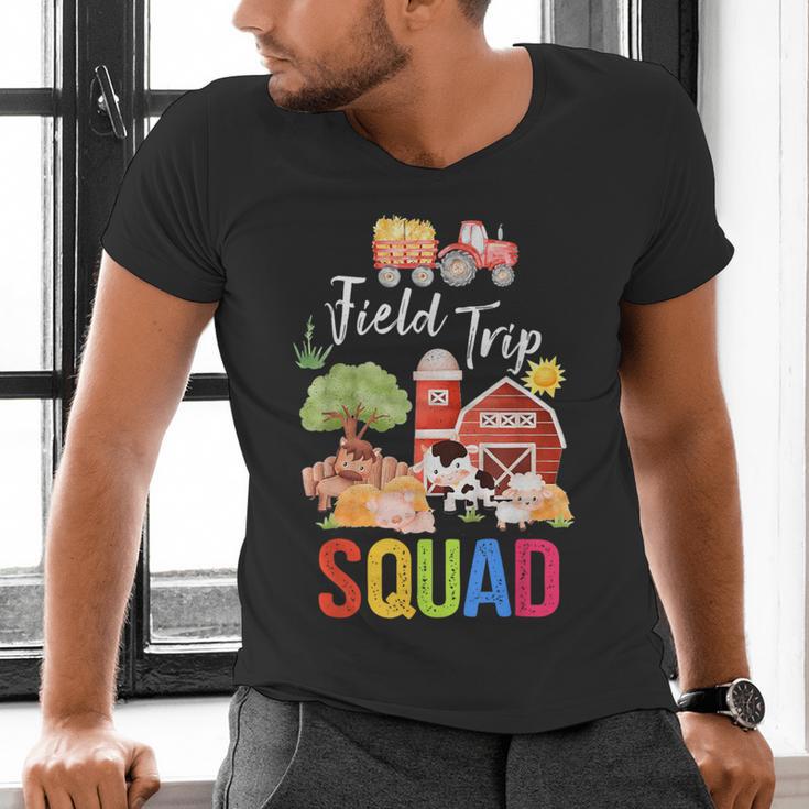 Farm Trip Field Trip Squad Farm Visit Teachers Students Men's V-Neck T-Shirt, gift for family, gift for coworker