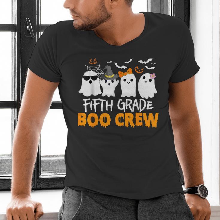 Fifth Grade Boo Crew Halloween Teacher Costume Men's V-Neck T-Shirt, gift for family, gift for coworker Fifth Grade Boo Crew Halloween Teacher Costume Men's V-Neck T-Shirt, gift for family, gift for coworker
