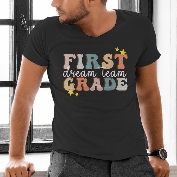 First Grade Dream Team First Day Of 1st Grade Teachers For Men Women Men's V-Neck T-Shirt, First Grade Teacher Shirts, gift for family, gift for coworker First Grade Dream Team First Day Of 1st Grade Teachers For Men Women Men's V-Neck T-Shirt, First Grade Teacher Shirts, gift for family, gift for coworker