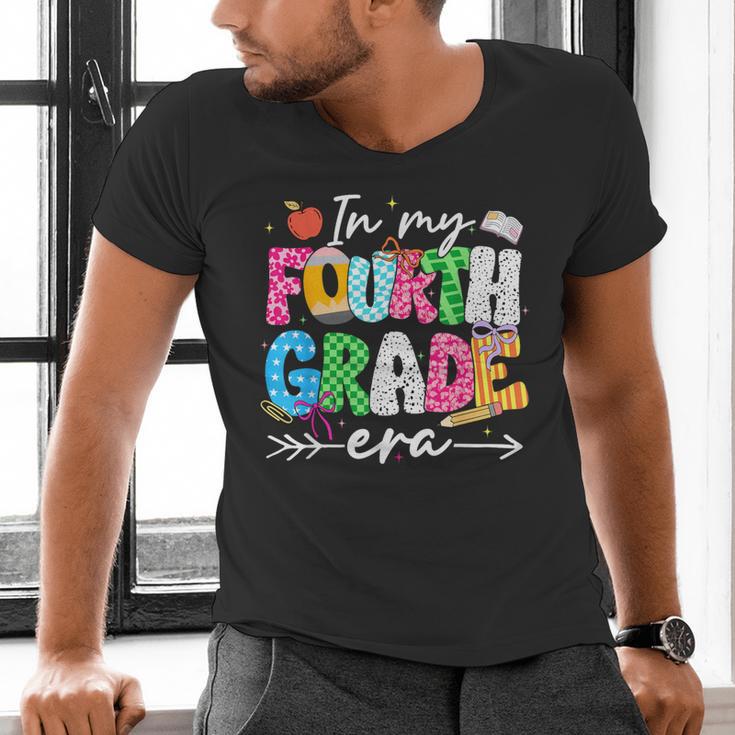 In My Fourth Grade Era 4th Grade Girl Teacher Back To School Men's V-Neck T-Shirt, 4th Grade Teacher Shirts, gift for family, gift for coworker In My Fourth Grade Era 4th Grade Girl Teacher Back To School Men's V-Neck T-Shirt, 4th Grade Teacher Shirts, gift for family, gift for coworker