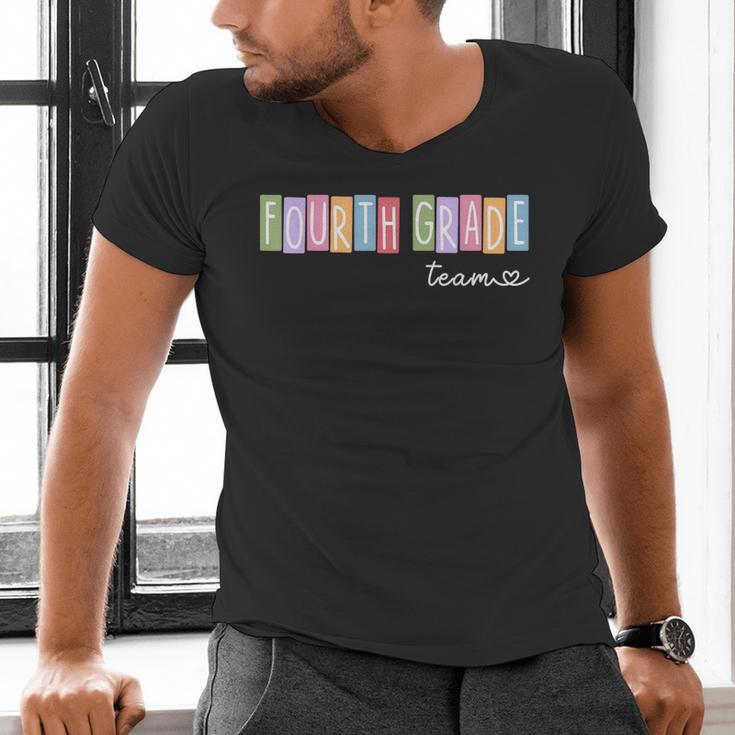 Fourth Grade Team 4th Grade Teacher Girls Boys Men's V-Neck T-Shirt, 4th Grade Teacher Shirts, gift for family, gift for coworker Fourth Grade Team 4th Grade Teacher Girls Boys Men's V-Neck T-Shirt, 4th Grade Teacher Shirts, gift for family, gift for coworker