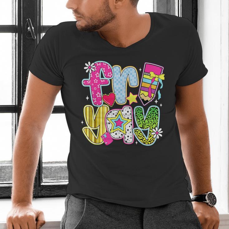 Fri-Yay Happy Friday Weekend Teacher Back To School Men's V-Neck T-Shirt, gift for family, gift for coworker Fri-Yay Happy Friday Weekend Teacher Back To School Men's V-Neck T-Shirt, gift for family, gift for coworker