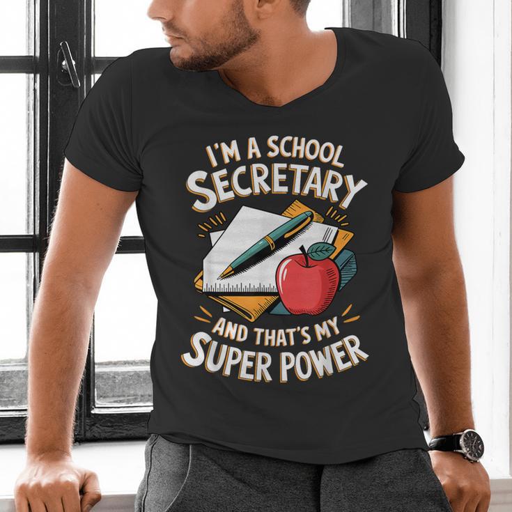 Front Office Teacher Admin Mother I'm A School Secretary Men's V-Neck T-Shirt, gift for family, gift for coworker Front Office Teacher Admin Mother I'm A School Secretary Men's V-Neck T-Shirt, gift for family, gift for coworker