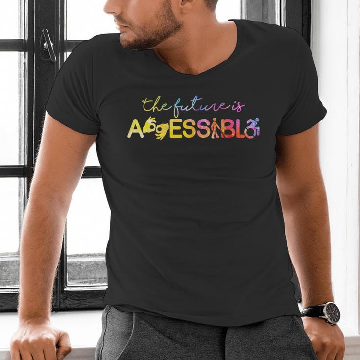 The Future Is Accessible Special Education Teacher Men's V-Neck T-Shirt, Future Teacher Shirts, gift for family, gift for coworker The Future Is Accessible Special Education Teacher Men's V-Neck T-Shirt, Future Teacher Shirts, gift for family, gift for coworker