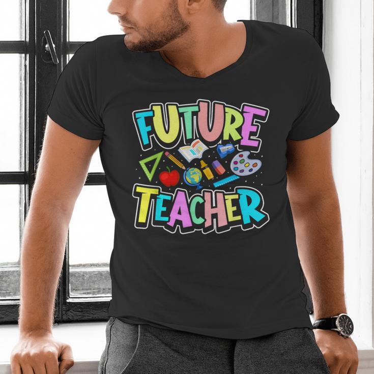 Future Teacher Kid's Career Men's V-Neck T-Shirt, Future Teacher Shirts, gift for family, gift for coworker