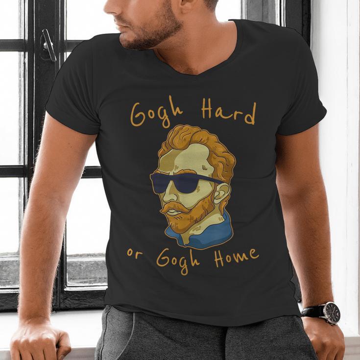 Go Hard Or Go Home Art Teacher Men's V-Neck T-Shirt, gift for family, gift for coworker